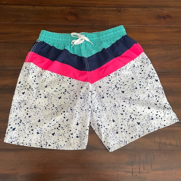Chubbies Men’s Medium Swim Trunks 7” Inseam Colorblock Splatter Print - Picture 1 of 5
